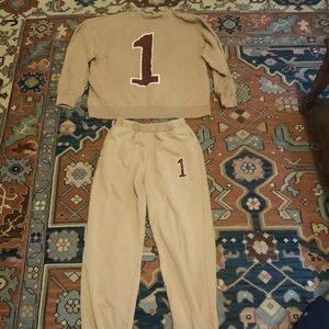 Zara matching sweatshirt and jogger set